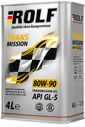 Масло трансм. ROLF Transmission SAE 80W90 API GL-5 (4л) 1*4шт