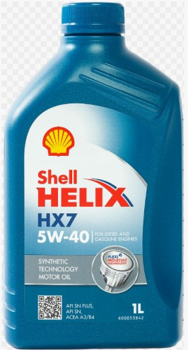 Масло мотор.  5W40 Shell Helix HX7 API SN SN+ ACEA A3/B4 пластик (1 л.) 1*12 шт. (Турция)