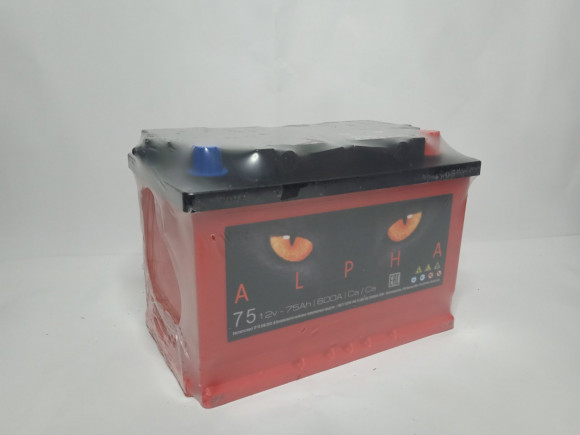 Аккумулятор 6 СТ  75 АПЗ ALPHA евро (п.т.600)