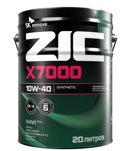 Масло мотор. 10W40 ZIC X7000 CK-4 CJ-4 E11 (20 л.) металл Масло мотор. 10W40 ZIC X7000 CK-4 CJ-4 E11 (20 л.) металл
