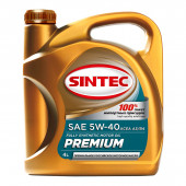 Масло мотор. SINTEC PREMIUM SAE 5W40  ACEA A3/B4 (4л) 1*4шт Масло мотор. SINTEC PREMIUM SAE 5W40  ACEA A3/B4 (4л) 1*4шт