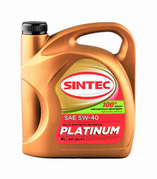Масло мотор. SINTEC PLATINUM 7000 SAE 5W40 ACEA A3/B4 API SN/CF 4л (1*4шт)
