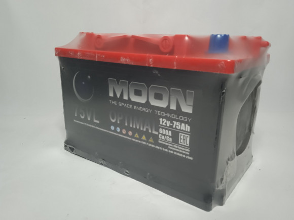 Аккумулятор 6 СТ  75 MOON (п. т. 650А) Евро. о. п. 276x175x190