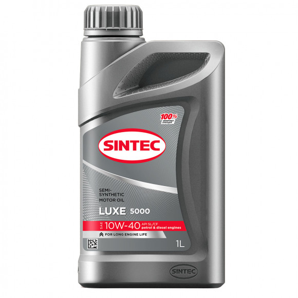 Масло мотор. SINTEC LUXE 5000 SAE 10W40 API SL/CF 1л (1*12шт) Масло мотор. SINTEC LUXE 5000 SAE 10W40 API SL/CF 1л (1*12шт)