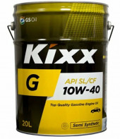 Масло мотор. 10W40 Kixx G API SL/CF (20 л.) металл Масло мотор. 10W40 Kixx G API SL/CF (20 л.) металл