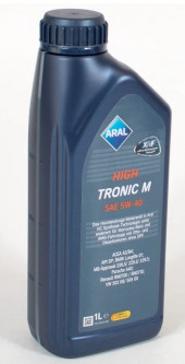 Масло мотор. 5W40 Aral High Tronic M SP A3/B4 пластик (1 л.) 1*12 шт. Масло мотор. 5W40 Aral High Tronic M SP A3/B4 пластик (1 л.) 1*12 шт.
