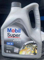 Масло мотор.  5W30 Mobil Super 2000 XE C2 (4л) пластик 1*4 шт. (Турция)