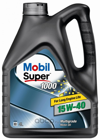 Масло мотор. 15W40 Mobil Super 1000  (4л) (1*4)