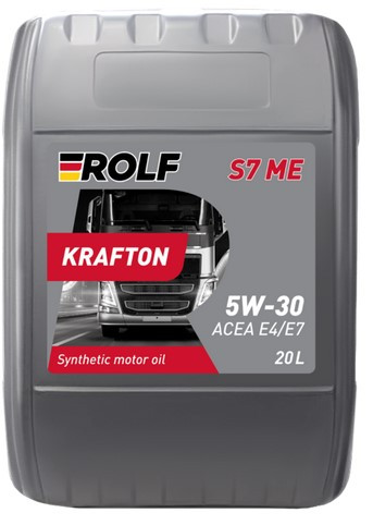 Масло мотор. ROLF KRAFTON S7 ME SAE 5W30 (ACEA E4/Е7-12   20л ПЛАСТИК