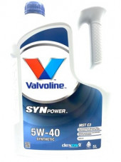 Масло мотор.  5W40 Valvoline SYNPOWER MST C3 (5 л.) пластик 1*4 шт.