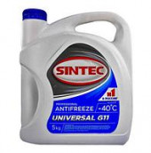 Антифриз A-40 Sintec UNIVERSAL G11 (синий)  (5 кг) 1*4шт Антифриз A-40 Sintec UNIVERSAL G11 (синий)  (5 кг) 1*4шт