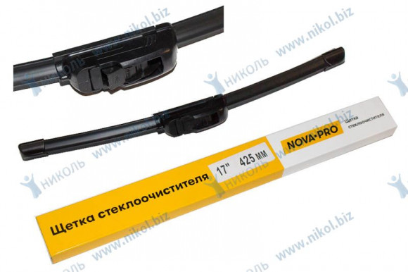 Щетка ст/оч бескаркасная 17" 425мм NOVA-PRO