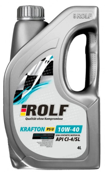 Масло мотор. ROLF KRAFTON P5 U SAE 10W40 API CI-4/SL   (4 л) Пластик 1*4
