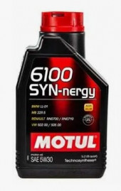 Масло мотор.  5W40 MOTUL 6100 SYN-NERGY SN A3/B4 пластик (1 л.) 1*12 шт.
