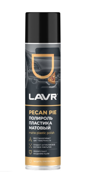 Ln2492 Полироль пластика матовый Pecan pie, LAVR 400 мл (12 шт) Ln2492 Полироль пластика матовый Pecan pie, LAVR 400 мл (12 шт)