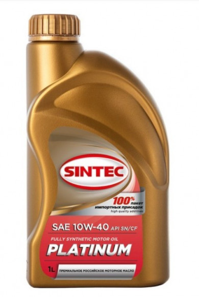 Масло мотор. SINTEC PLATINUM SAE 10W40 API SN/CF 1л (1*12шт) Масло мотор. SINTEC PLATINUM SAE 10W40 API SN/CF 1л (1*12шт)