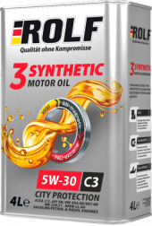 Масло мотор. ROLF 3-SYNTHETIC SAE 5W30 ACEA C3 4л (1*4шт)