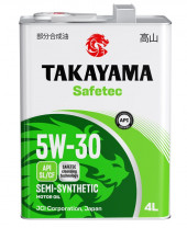 Масло мотор. 5W30 TAKAYAMA Safetec SL/CF (4л) 1*4шт Масло мотор. 5W30 TAKAYAMA Safetec SL/CF (4л) 1*4шт
