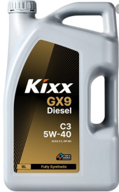 Масло мотор. 5W40 Kixx Diesel GX9 SN C3 пластик (6 л.) 1*3 шт. Масло мотор. 5W40 Kixx Diesel GX9 SN C3 пластик (6 л.) 1*3 шт.