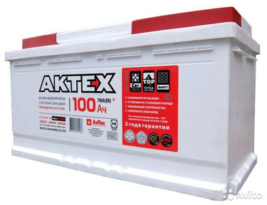 Аккумулятор 6 СТ-100 AKTEX STANDART ( п.т.820А) евро