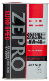 Масло мотор. 5W40 ZEPRO Euro Spec SP A3/B4 металл (1 л.) 1*12 шт. Масло мотор. 5W40 ZEPRO Euro Spec SP A3/B4 металл (1 л.) 1*12 шт.