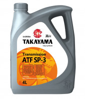 Масло трансмиссионное TAKAYAMA  ATF SP-3 ПЛАСТИК (4л) 1*4шт