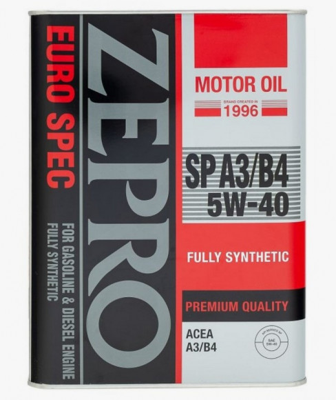 Масло мотор.  5W40 ZEPRO Euro Spec SP A3/B4 металл (4 л.) 1*6 шт.