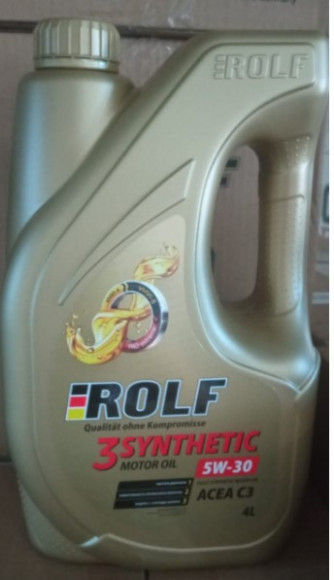 Масло мотор. ROLF 3-SYNTHETIC SAE 5W30 ACEA C3 (4 л) пластик 1*4шт Масло мотор. ROLF 3-SYNTHETIC SAE 5W30 ACEA C3 (4 л) пластик 1*4шт