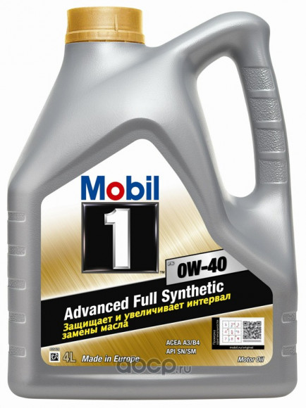 Масло мотор. Mobil 1 0W40 FS 4л (1*4шт)