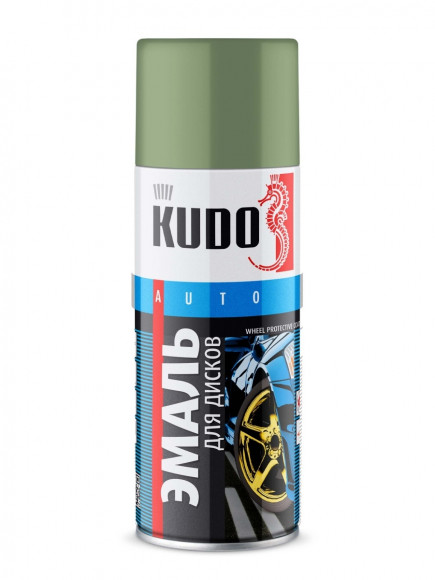 KUDO Эмаль для дисков Черная KU-5203 (1*6шт)