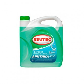 1. Зимний омыватель стекол SINTEC АРКТИКА"   (-15С) 4л фирм. кан.1*3