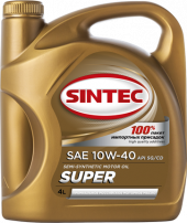 Масло мотор. SINTEC SUPER SAE 10W40  API SG/CD (4л) АКЦИЯ антисептик в подарок 1*4шт Масло мотор. SINTEC SUPER SAE 10W40  API SG/CD (4л) АКЦИЯ антисептик в подарок 1*4шт