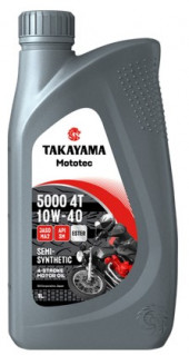 Масло мотор. 4T 10W-40 TAKAYAMA Mototec 5000 SM JASO MA-2 (1л)  1*12шт