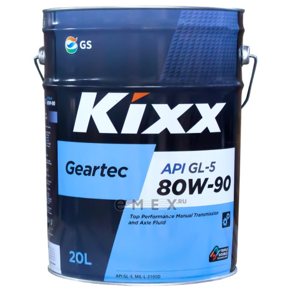 Масло трансм. 80W90 Kixx Geartec GL-5 металл (20 л.) Масло трансм. 80W90 Kixx Geartec GL-5 металл (20 л.)