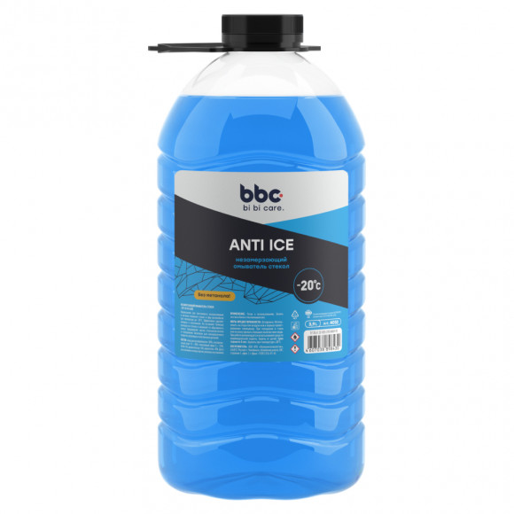 4032 bi bi care Незамерзающий омыватель стекол Anti ice -20°C ПХТ, 3,9 л 1*4 шт