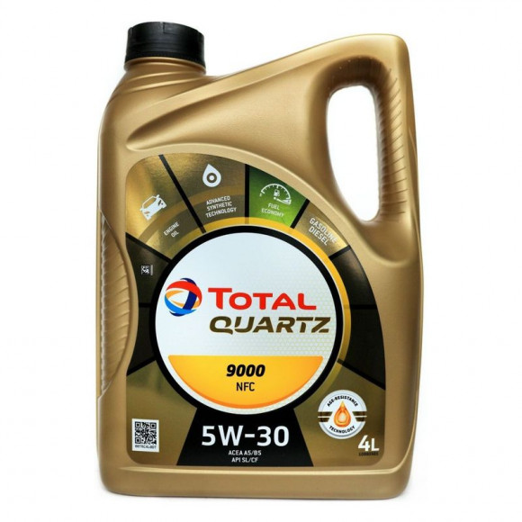 Масло мотор.  5W30 TOTAL QUARTZ 9000 Fut. NFC ACEA A1/B1/A5/B5 пластик (5 л.) 1*3 шт.