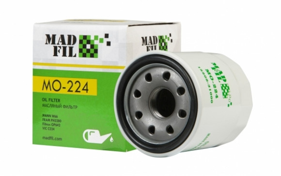 MADFIL Фильтр масляный, 15208-31000 Kia Spektra (Ижевск), Shuma, Rio, Nissan Almera Classic, Qashqai