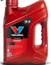 Масло мотор.  5W30 Valvoline MAXLIFE C3 SN/CF C3 пластик (4 л.) 1*4 шт.