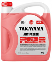 Антифриз TAKAYAMA Antifreeze G12+ red -40 5кг пластик 1*4шт